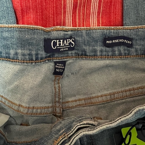 NWT Chaps Jeans Women Mid Rise Bootcut 14/32 - Picture 5 of 5
